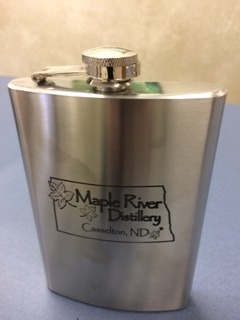 Maple River Distillery 8 ounce Engraved Flask