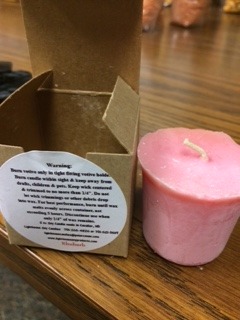 Rhubarb Scented Votive Candle