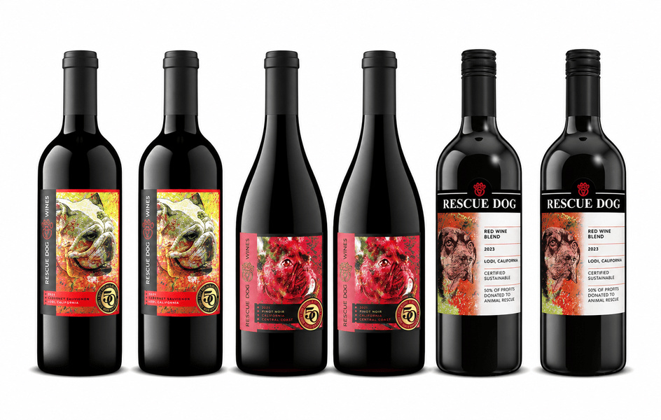 Rescue Dog™ 6-Bottle Red Wine Holiday Sampler