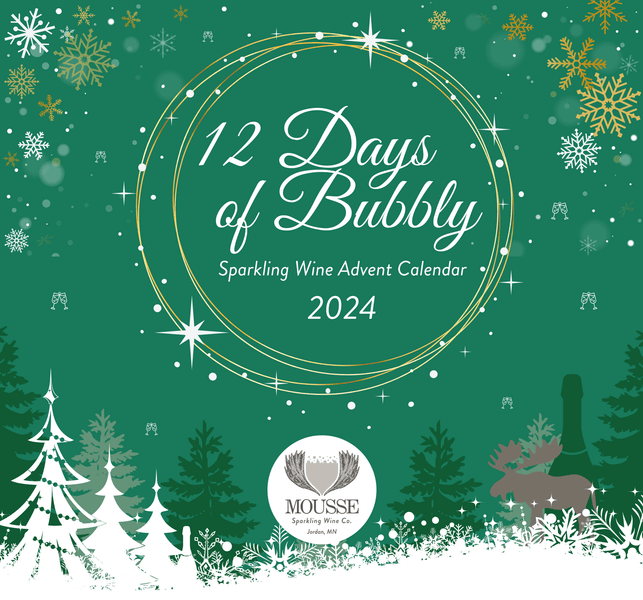 2024 Advent Calendar 12 Days of Bubbly 375ml from Mousse Sparkling