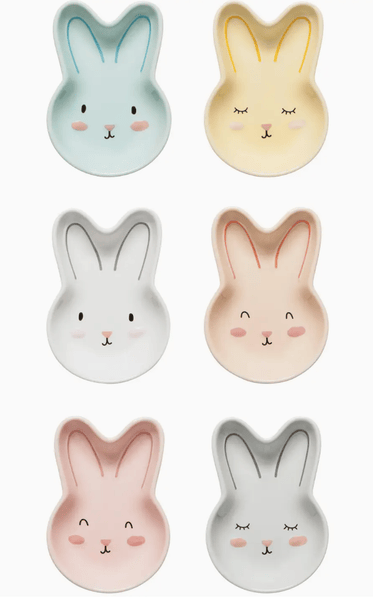 Glass Bunny Pinch Bowl