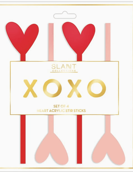Acrylic Stir Sticks - Hearts