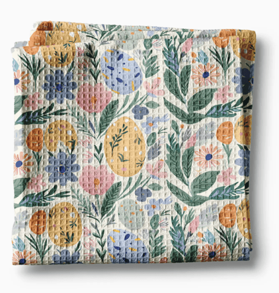 Easter Waffle Kitchen Towel