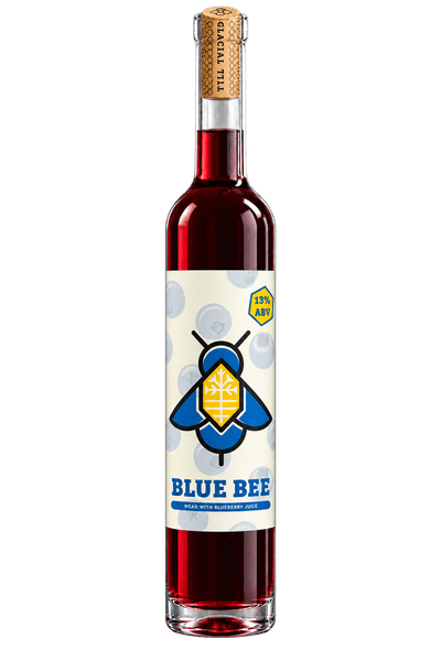 Glacial Till Blue Bee Mead bottle