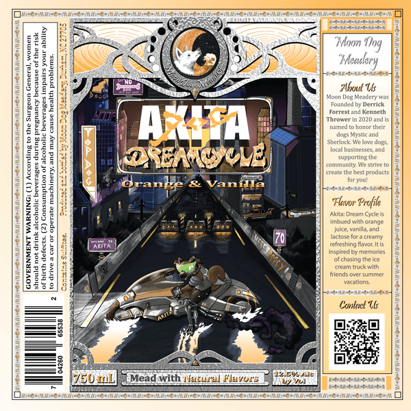 Akita Dream Cycle - Orange Creamsicle