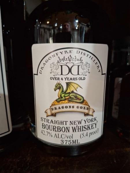 375 ml Dragons Gold Straight New York Bourbon Whiskey 4+ years old
