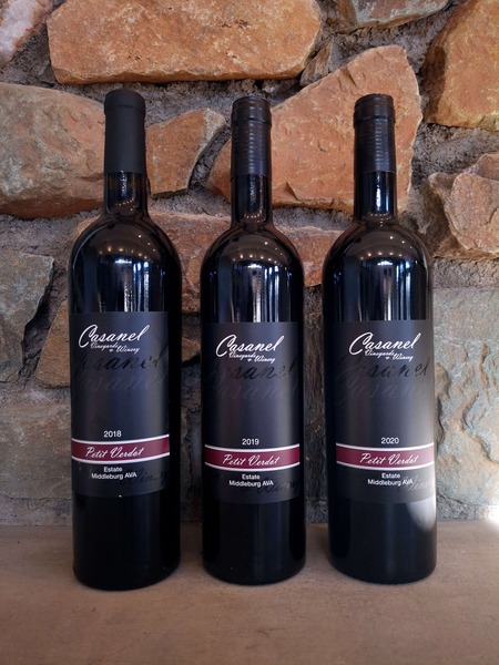Vertical of Petit Verdot '18, '19, '20